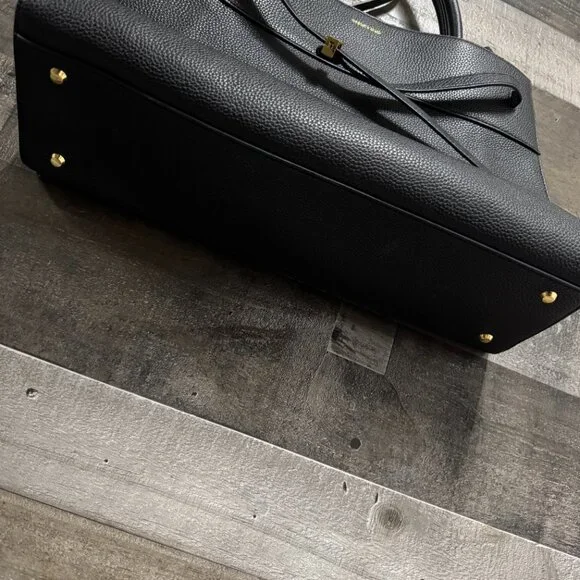 Veronica Beard Large Dash Tote Bag Black Pebble Leather with Dust Cover NEW - Picture 6 of 9